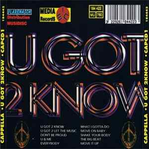Cappella - U Got 2 Know FLAC