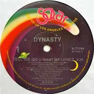 Dynasty - Tell Me (Do You Want My Love)? FLAC