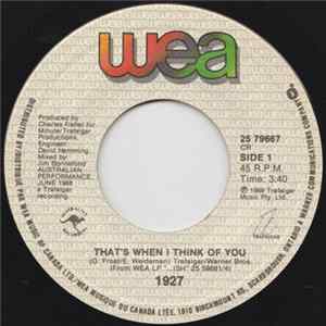 1927 - That's When I Think Of You / Alright FLAC