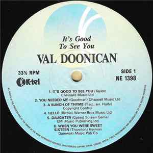Val Doonican - It's Good To See You FLAC