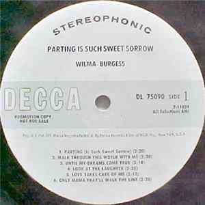 Wilma Burgess - Parting Is Such Sweet Sorrow FLAC