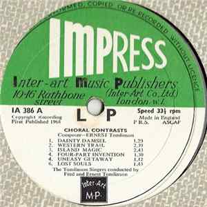 The Tomlinson Singers - Choral Contrasts FLAC