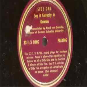 No Artist - Say It Correctly In German FLAC