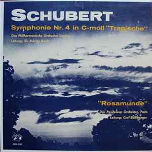 Schubert, Das Philharmonische Orchester London, Sir Adrian Boult, Das Pasdeloup Orchester, Paris, Carl Bamberger - Symphonie Nr. 4 In C-Moll "Tragische" / Rosamunde Op. 26 FLAC