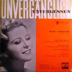 Maria Cebotari - Eines Tages Sehen Wir / Ehrenvoll Sterbe FLAC
