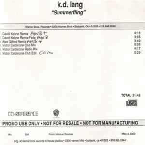 k.d. lang - Summerfling FLAC