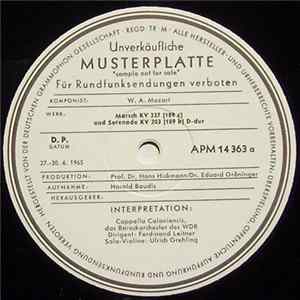 Cappella Coloniensis - Marsch Kv 237 (189c) Und Serenade Kv 203 (189b) D-dur ‎ FLAC
