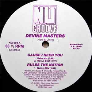 Devine Masters - Cause I Need You FLAC