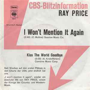 Ray Price - I Won't Mention It Again FLAC