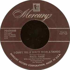 Patti Page With Jack Rael And His Orchestra - I Can't Tell A Waltz From A Tango FLAC