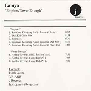 Lamya - Empires/Never Enough FLAC
