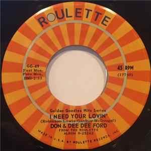 Don Gardner and Dee Dee Ford / Buster Brown - I Need Your Lovin' / Fannie Mae FLAC