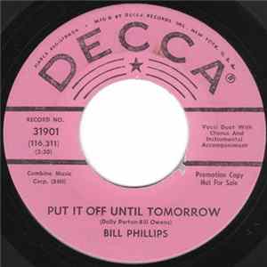 Bill Phillips - Put It Off Until Tomorrow / Lonely Lonely Boy FLAC