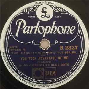 Bunny Berigan's Blue Boys - You Took Advantage Of Me / Chicken And Waffles FLAC