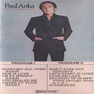 Paul Anka - Listen To Your Heart FLAC