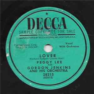 Peggy Lee And Gordon Jenkins And His Orchestra - Lover / You Go To My Head FLAC