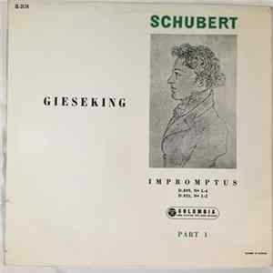 Walter Gieseking - Schubert : Impromptus D.899, Nos 1-4 / D.935, Nos 1-2 FLAC