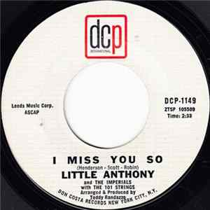 Little Anthony And The Imperials - I Miss You So FLAC