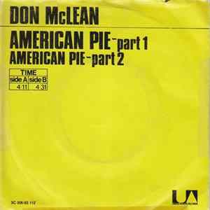 Don McLean - American Pie - Part 1 / American Pie - Part 2 FLAC