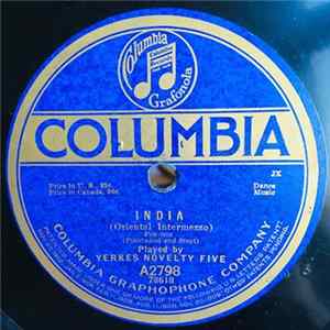 Yerkes Novelty Five / Ted Lewis Jazz Band - India (Oriental Intermezzo) / Blues (My Naughty Sweetie Gave Me) FLAC