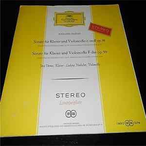 Johannes Brahms, Jörg Demus, Ludwig Hoelscher - Sonate Fur Klavier Und Violoncello E-moll Op. 38 / Sonate Fur Klavier Und Violoncello F-dur Op. 99 FLAC