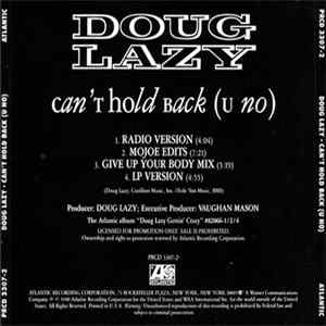 Doug Lazy - Can't Hold Back (U No) FLAC