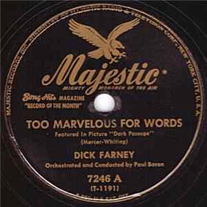Dick Farney - Too Marvelous For Words / Tenderly FLAC