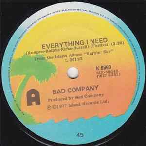 Bad Company - Everything I Need FLAC