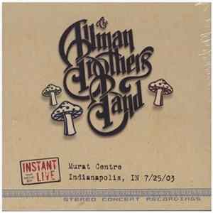 the allman brothers band - murat centre indianapolis, in 7/25/03 FLAC