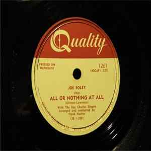 Joe Foley - All Or Nothing At All / My Heart Tells Me FLAC