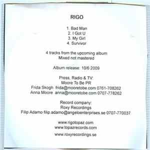 Rigo - 4 Tracks From The Upcoming Album FLAC