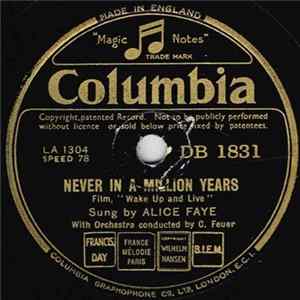 Alice Faye - Never In A Million Years / Goodnight My Love FLAC