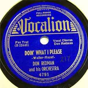 Don Redman And His Orchestra - Doin' What I Please / Lazybones FLAC