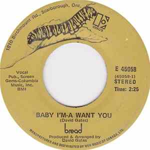 Bread - Baby I'm-A Want You FLAC