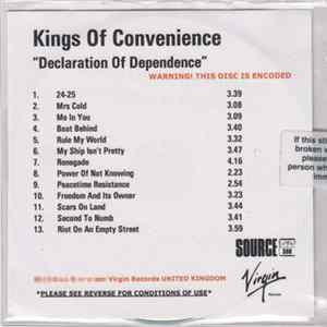 Kings Of Convenience - Declaration Of Dependence FLAC