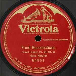 Hans Kindler - Fond Recollections FLAC