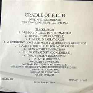 Cradle Of Filth - Dusk And Her Embrace FLAC