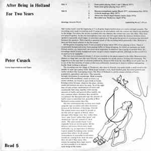 Peter Cusack - After Being In Holland For Two Years FLAC