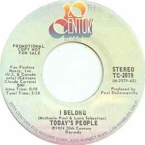 Today's People - I Belong FLAC