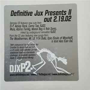 RJD2 - Definitive Jux Presents II FLAC