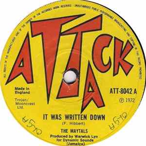 The Maytals - It Was Written Down FLAC