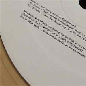 Various - For Your Eyes Only Sampler One FLAC