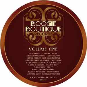 Various - Boogie Boutique Records Volume One FLAC