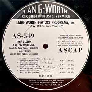 Tony Pastor And His Orchestra / Shep Fields And His "Rippling Rhythm" Orchestra - Tony Pastor And His Orchestra / Shep Fields And His "Rippling Rhythm" Orchestra FLAC