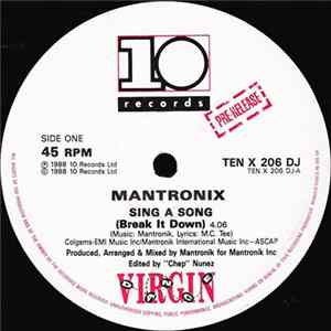 Mantronix - Sing A Song FLAC