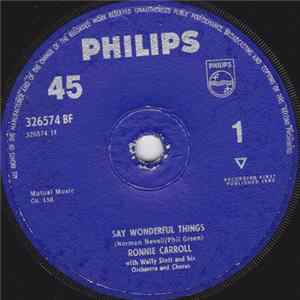 Ronnie Carroll - Say Wonderful Things FLAC