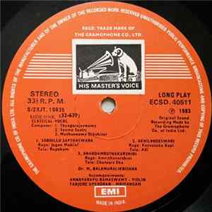 Dr. M. Balamuralikrishna - The Musical Treasure Of The Trinity FLAC