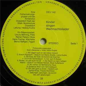 Various - Kinder Singen Weihnachtslieder FLAC