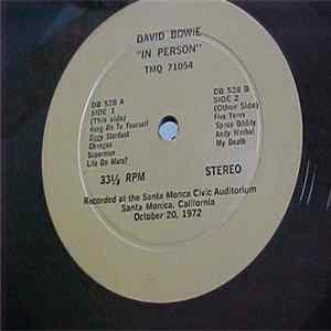 David Bowie - In Person FLAC