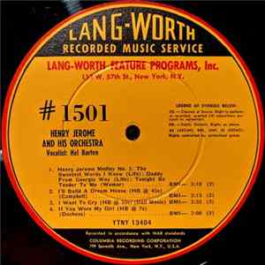 Henry Jerome And His Orchestra / The Gay Blazers - Henry Jerome And His Orchestra / The Gay Blazers: Close Harmony Quartette FLAC